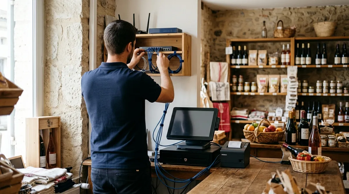 Illustration — Mettre en place un réseau informatique dans votre TPE ou commerce en Médoc