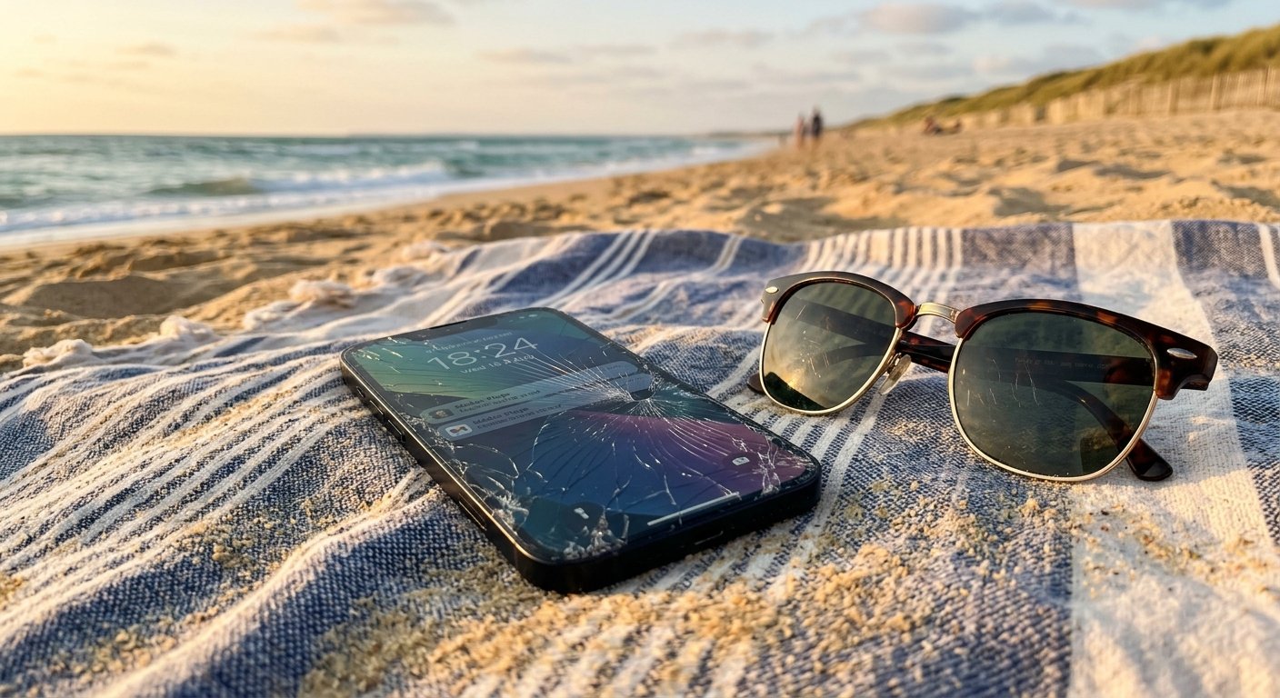 Illustration — Téléphone cassé en vacances dans le Médoc ? Que faire quand vous n'êtes pas chez vous