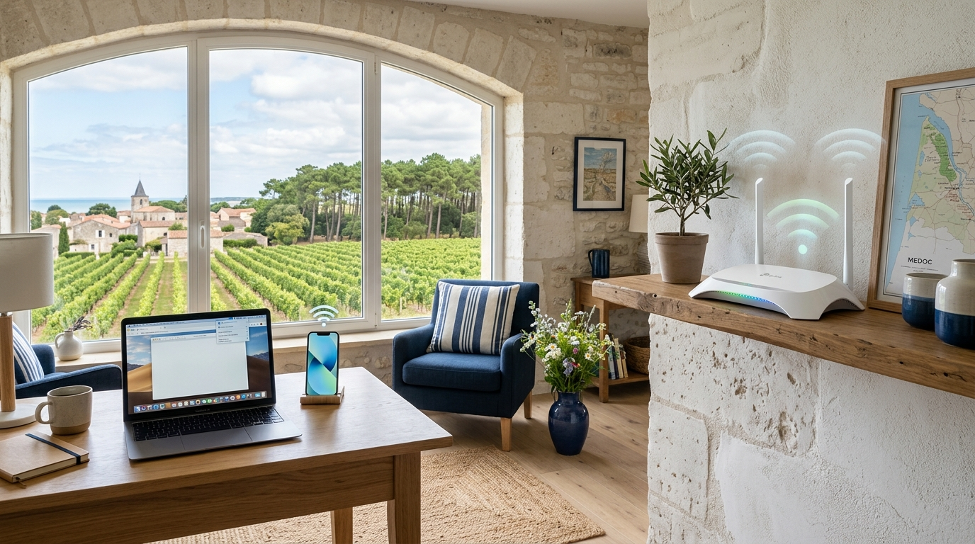 Installer le Wi-Fi dans un gîte ou une location saisonnière en Médoc : guide pratique